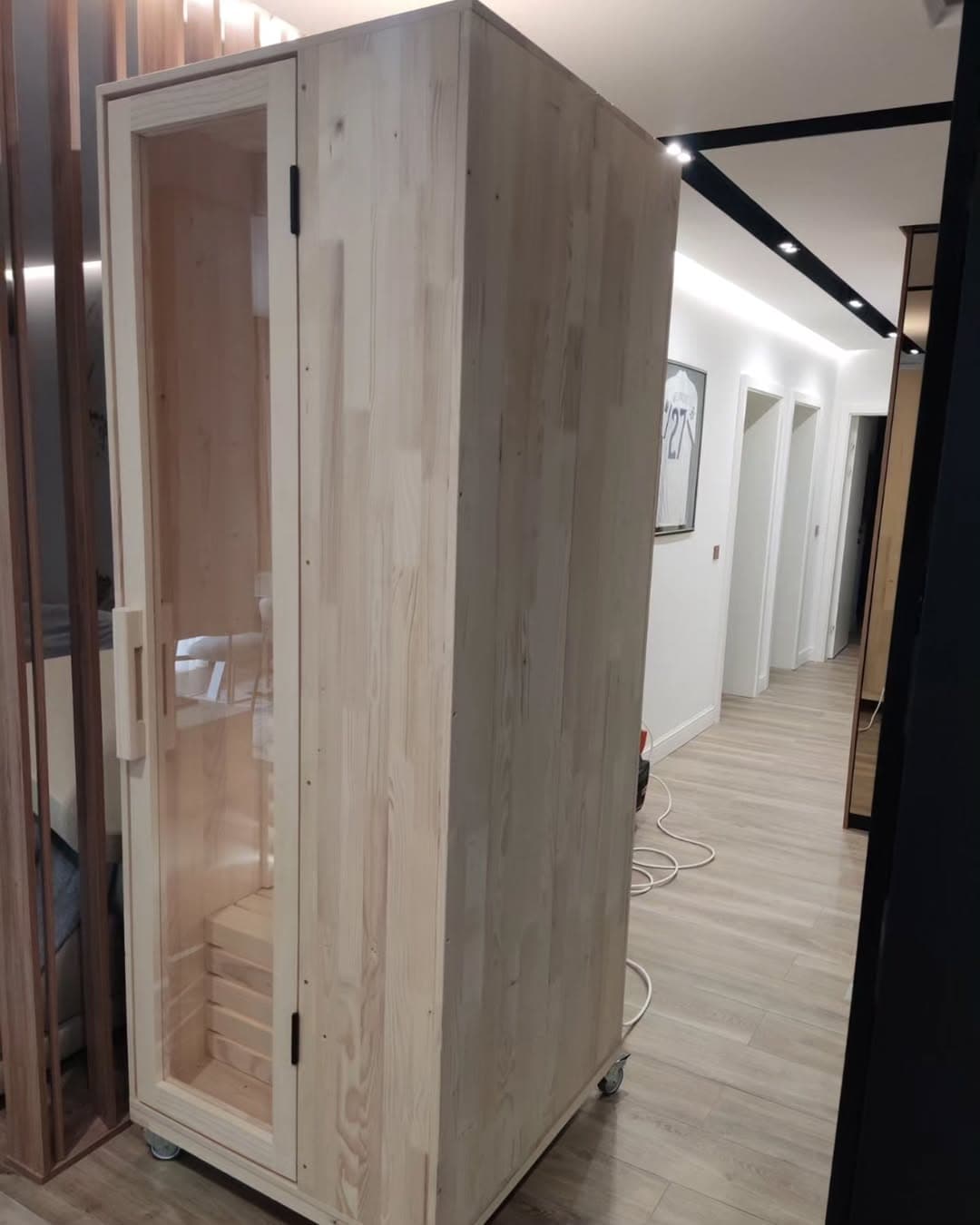 Piccolo sauna at a customer's home in Zagreb, Croatia