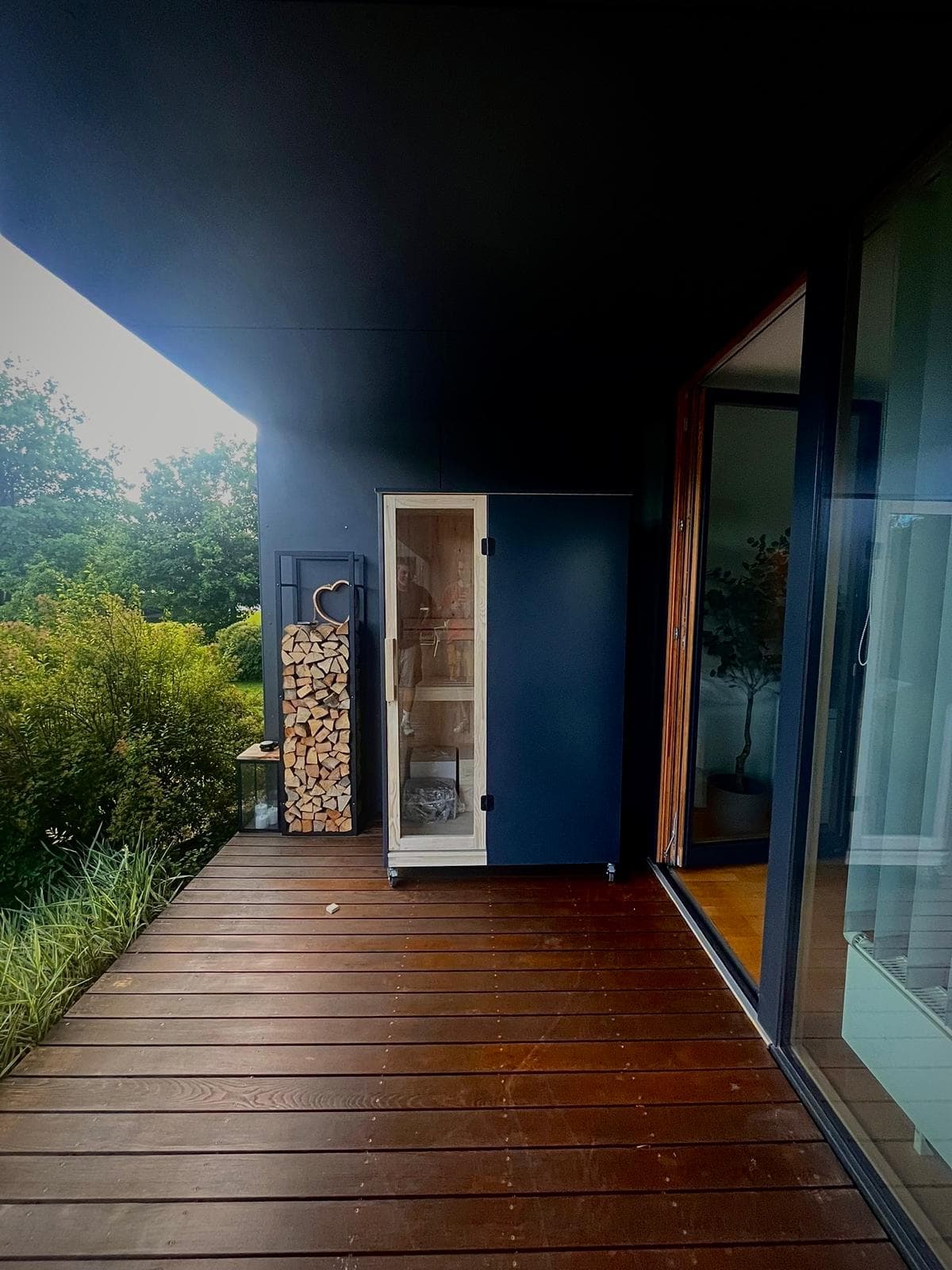 Piccolo sauna at a customer's home in Aflenz, Austria