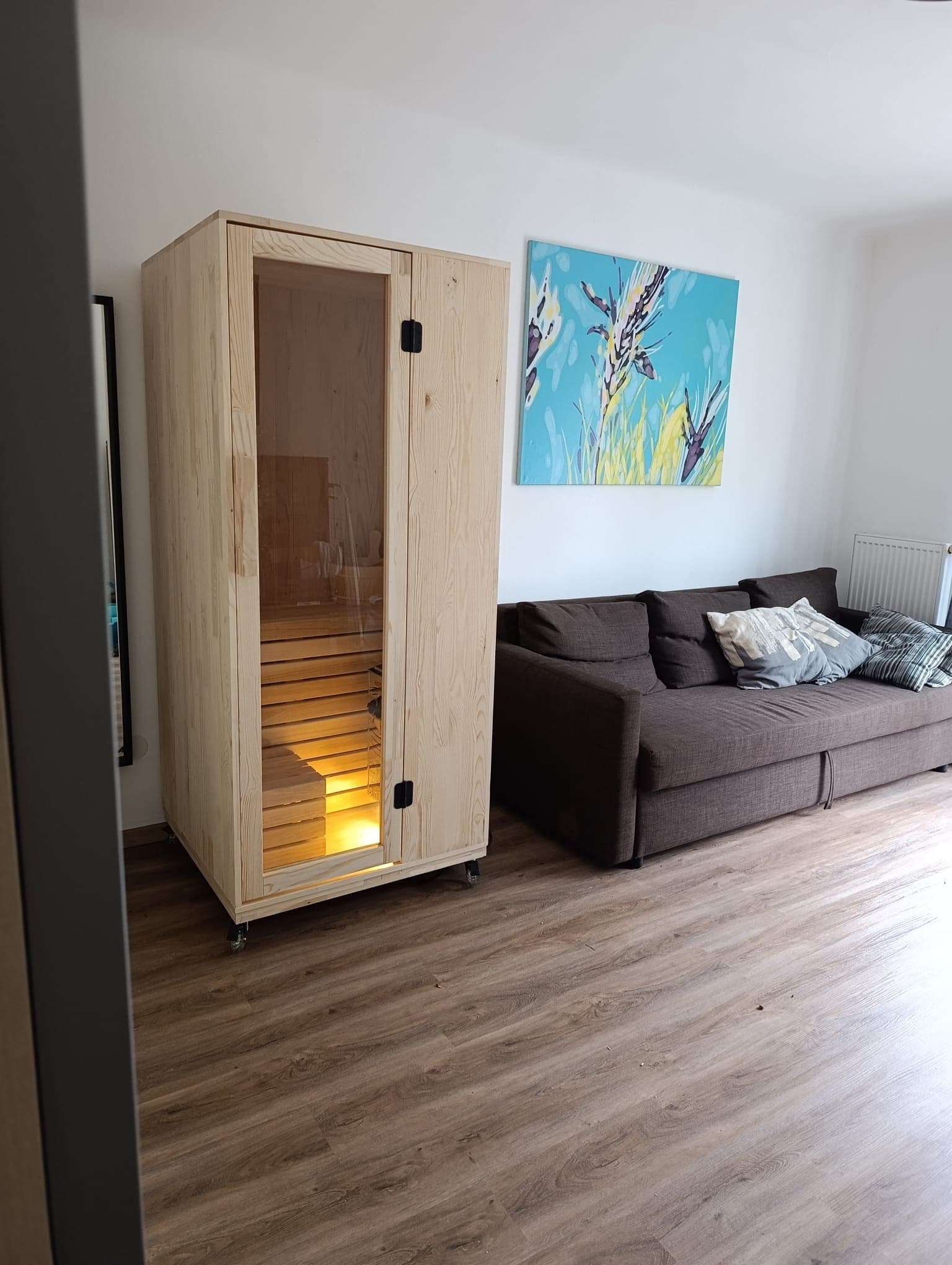 Piccolo sauna at a customer's home in Vienna, Austria